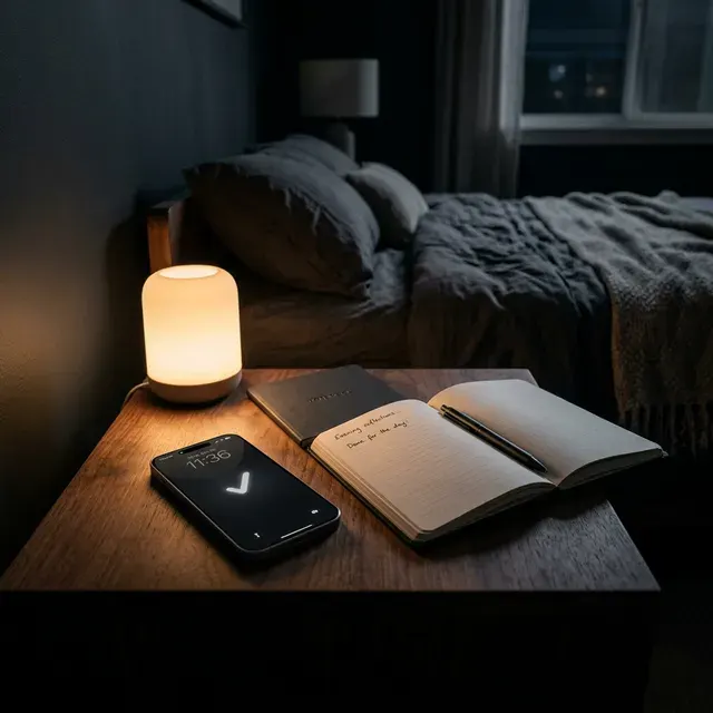 Sleep Check-in Ritual at Night